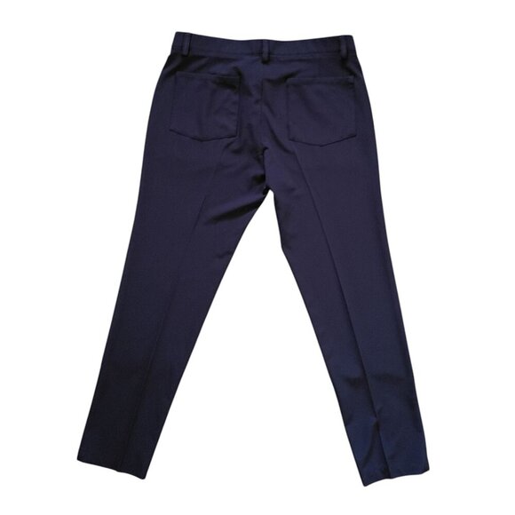 Haggar Cool Right Performance Flex Pants Men's 34x32 Blue Classic Fit Stretch - Picture 3 of 11